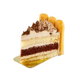 Fresh Tiramisu Cake Slice