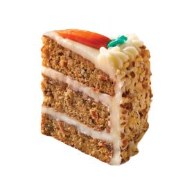 Fresh Carrot Frosting Cake Slice