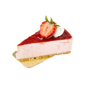 Fresh Strawberry Cake Slice