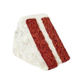 Fresh Red Velvet Cake Slice
