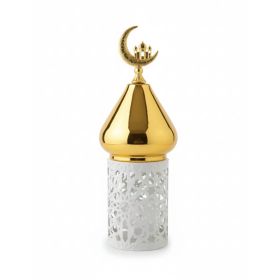 Trishi Ramadan Gold & White Led Hanging Lantern