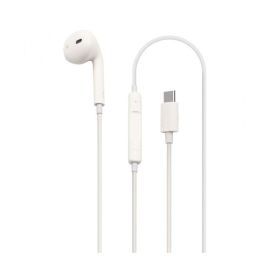Porodo Mono Single Type-C Earphone Pd-cmnep-White