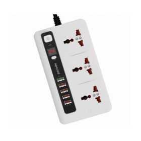Porodo Qc3.0 Multi-Socket With Timer Pd-5p3sqc-White