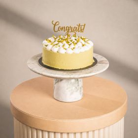 GrandRose Pistachio Cake with Congrats Acrylic Stick