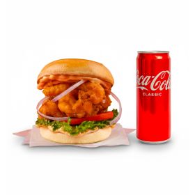 Chicken Sando Burger + Coca Cola 330ml