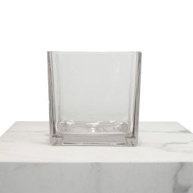 Square Glass Vase 15X15