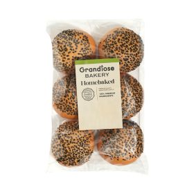 Grandiose Small Milk Bun Bread With Black Seeds