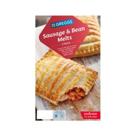 Greggs 2 Sausage and Bean Melts