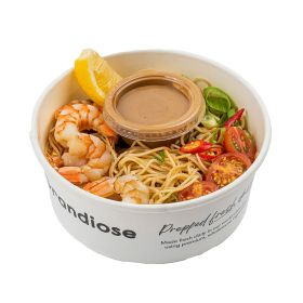 Asian Shrimp Noodles With Salad