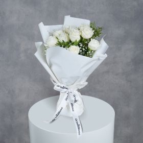 Simply White Rose Bouquet