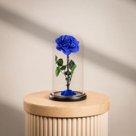 Large Infinity Single Blue Rose