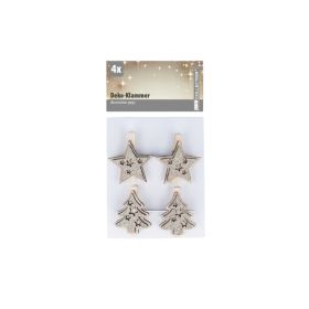 Star & Tree-Shaped Clip Decorations