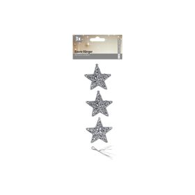 Hanging Christmas Silver Star Decor