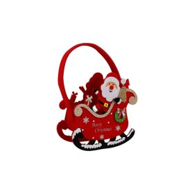 Christmas Santa Sledge Basket Decor