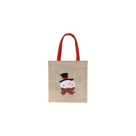 Snowman Jute Bag