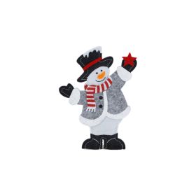 Silver Snowman Table Decoration