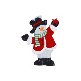 Red Snowman Christmas Decoration