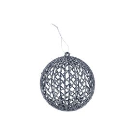 Hanging Silver Christmas Ball Decor