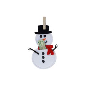 Christmas Snowman Money Holder