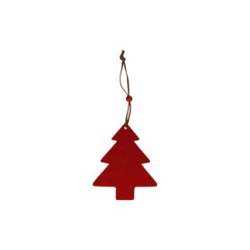 Hanging Christmas Red Tree Felt Decor