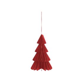3D Hanging Red Christmas Tree Decor