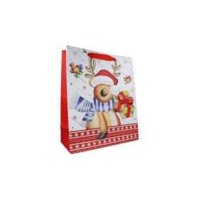 Christmas Reindeer Themed Gift Bag