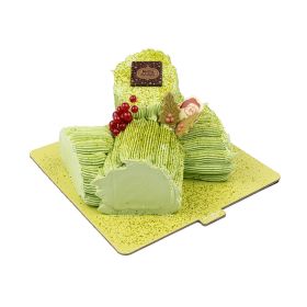 Grandiose Yule Log Pistachio Cake