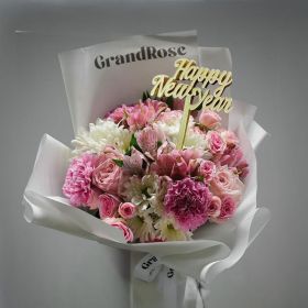 Classy Pink with New Year Stick