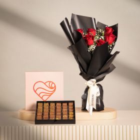 Wonder Love Bouquet with 36-Piece Addict Chocolate Box