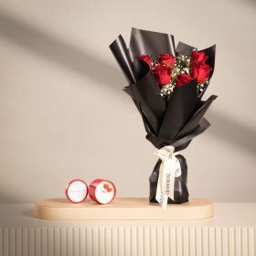 Wonder Love Bouquet with Believe I Love You Candle