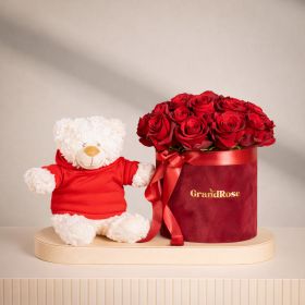 Passion Allure Box with White Teddy Bear