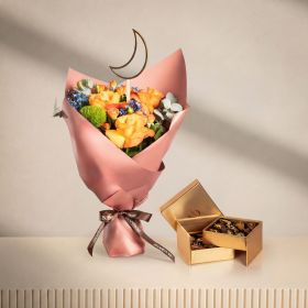 Moon Kaleidoscope Bouquet with NJD Chocolate Gift Box