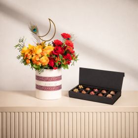 Moon Sunset Bloom Box with NJD Chocolate Box