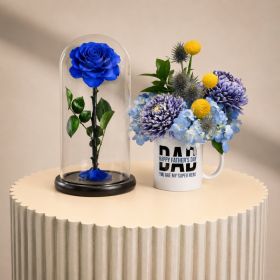 Azure Spark with Large Blue Infinity Rose