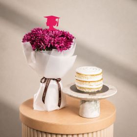 Grad Dream Achiever with Mini Honey Cake