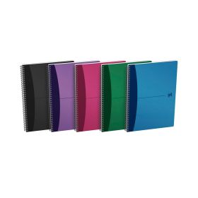 Oxford Polypropylene 21X29.7CM Spiral A4 180 Pages Office Notebook Assorted
