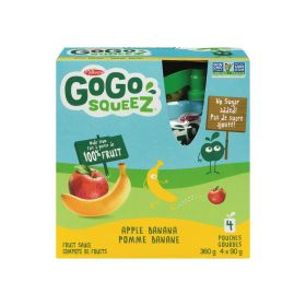 Materne Go Go Squeez Apple and Banana Fruit Snack