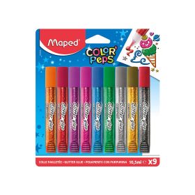Maped Color Peps Glitter Glue 9 Colors 10.5 ML Tube