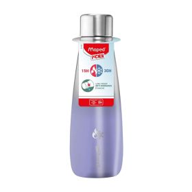 Maped Picnik Silver & Purple Stainless Steel Water Bottle 500ml 