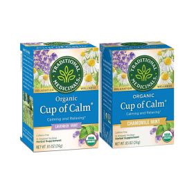 Traditional Medicinals Cup of Calm Tea Bags Assorted Flavors