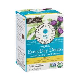 Traditional Medicals Everyday Detox Lemon Tea Bags
