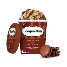 Haagen Dazs Macaron Double Chocolate Ganache Ice Cream