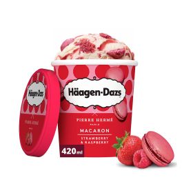 Haagen Dazs Macaron Strawberry Raspberry Ice Cream