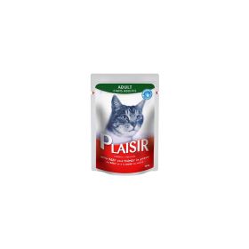 Plaisir Cats Chunks Gravy Beef & Turkey Pouch