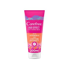 Carefree Duo Effect Intimate Wash Cotton Extract and Vitamin E 