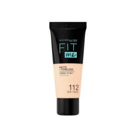 Maybelline Fit Me Mattepless 112 Soft Beige