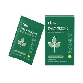 Rite Daily Greens Natural Lemon Flavor Drink Mix