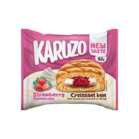 Karuzo Croissant Bun With Cheese and Strawberry Filling