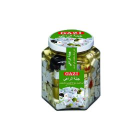 Gazi Soft Cheese in Oil with Herbs+Olives 45%