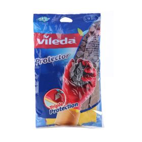 Vileda Triple Protection Reusable Large Dishwashing Gloves
